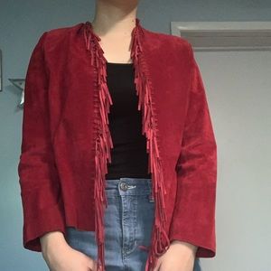 Draper’s and Damon’s fringed leather jacket